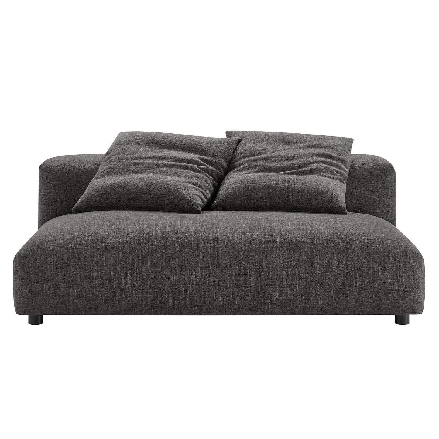 Solace Modular Upholstered Fabric Armless Loveseat by Modway | Loveseats | Modishstore - 5