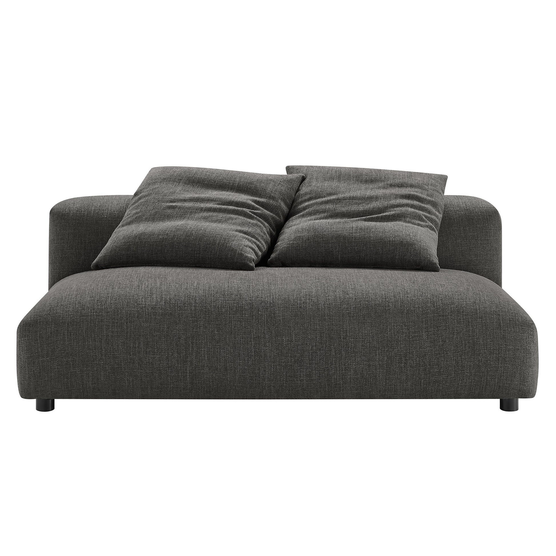 Solace Modular Upholstered Fabric Armless Loveseat by Modway | Loveseats | Modishstore - 5