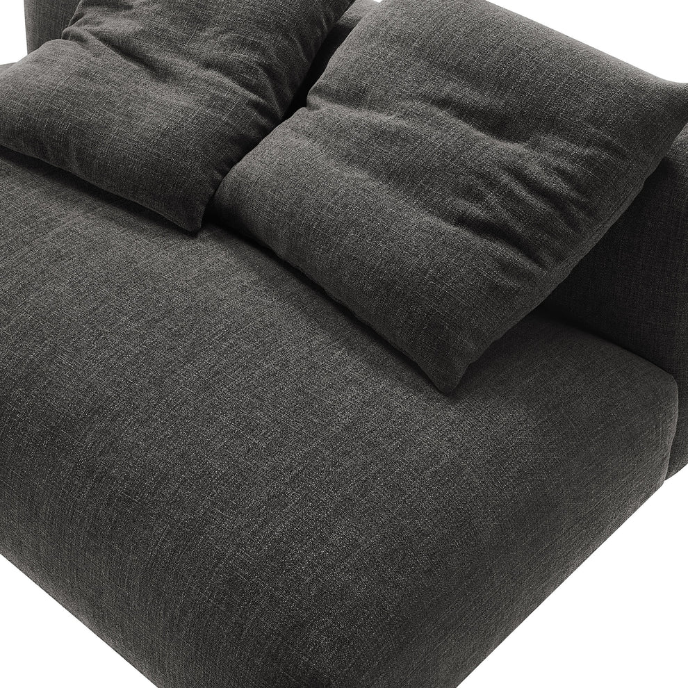 Solace Modular Upholstered Fabric Armless Loveseat by Modway | Loveseats | Modishstore - 6