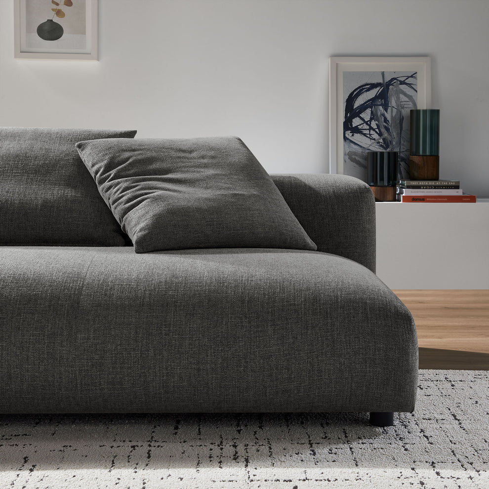 Solace Modular Upholstered Fabric Armless Loveseat by Modway | Loveseats | Modishstore - 7