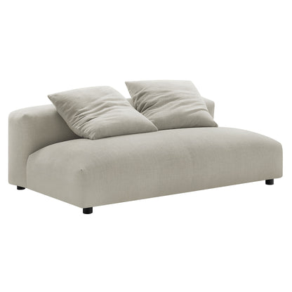 Solace Modular Upholstered Fabric Armless Loveseat by Modway | Loveseats | Modishstore - 10