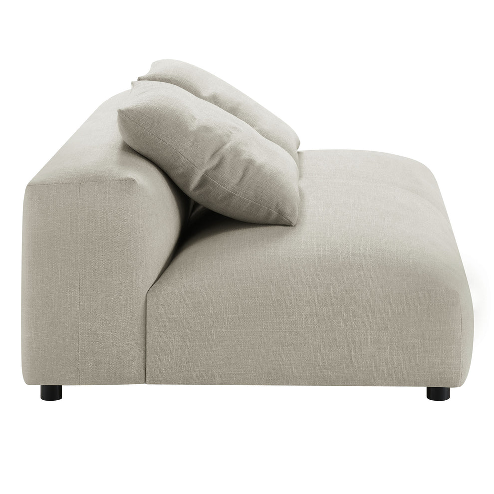 Solace Modular Upholstered Fabric Armless Loveseat by Modway | Loveseats | Modishstore - 11