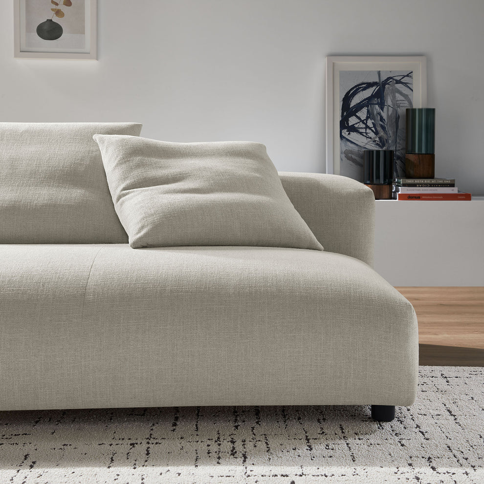 Solace Modular Upholstered Fabric Armless Loveseat by Modway | Loveseats | Modishstore - 15