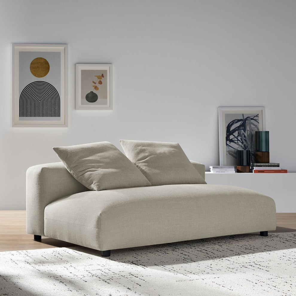 Solace Modular Upholstered Fabric Armless Loveseat by Modway | Loveseats | Modishstore - 16