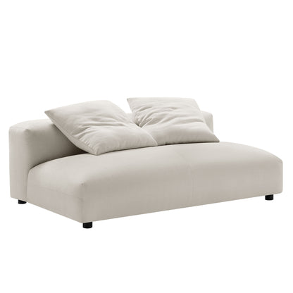 Solace Modular Upholstered Fabric Armless Loveseat by Modway | Loveseats | Modishstore - 19