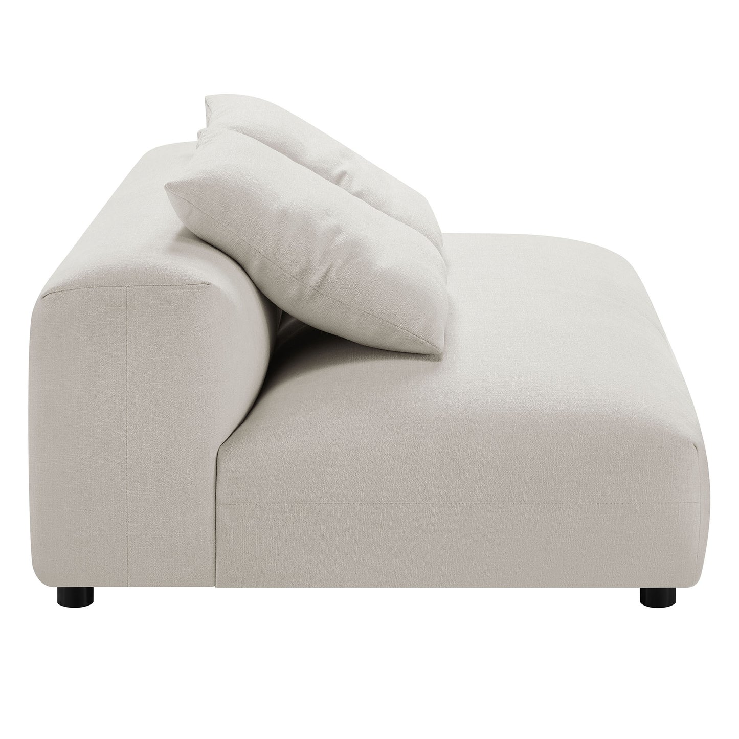 Solace Modular Upholstered Fabric Armless Loveseat by Modway | Loveseats | Modishstore - 20