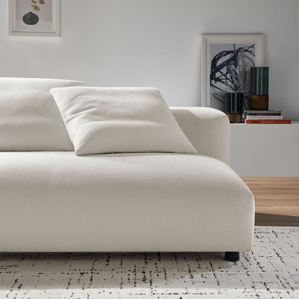 Solace Modular Upholstered Fabric Armless Loveseat by Modway | Loveseats | Modishstore - 24