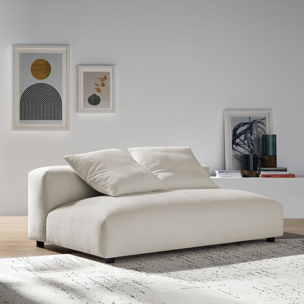 Solace Modular Upholstered Fabric Armless Loveseat by Modway | Loveseats | Modishstore - 25
