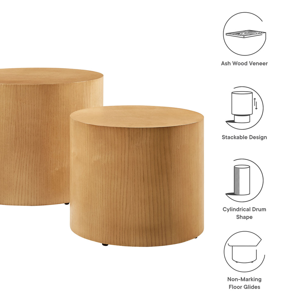 Amani Round Nesting Coffee Tables Set of 2 by Modway | Coffee Tables | Modishstore - 21