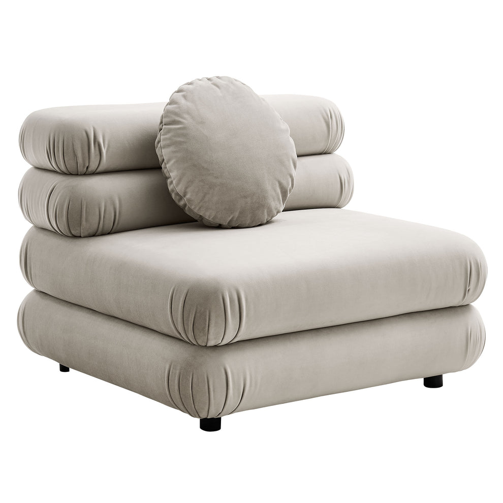 Jubilee Modular Performance Velvet Armless Chair by Modway | Accent Chairs | Modishstore - 2