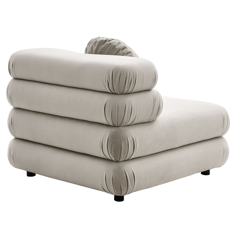 Jubilee Modular Performance Velvet Armless Chair by Modway | Accent Chairs | Modishstore - 4