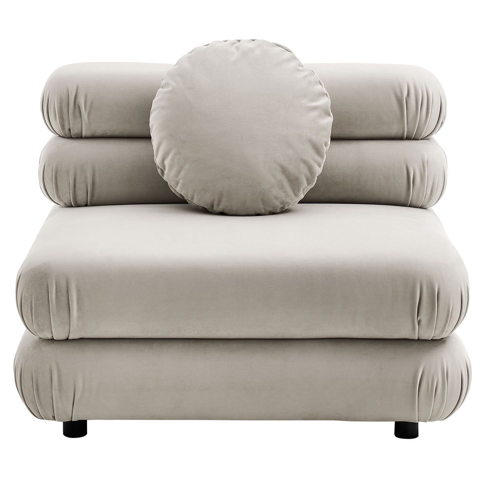 Jubilee Modular Performance Velvet Armless Chair by Modway | Accent Chairs | Modishstore - 5