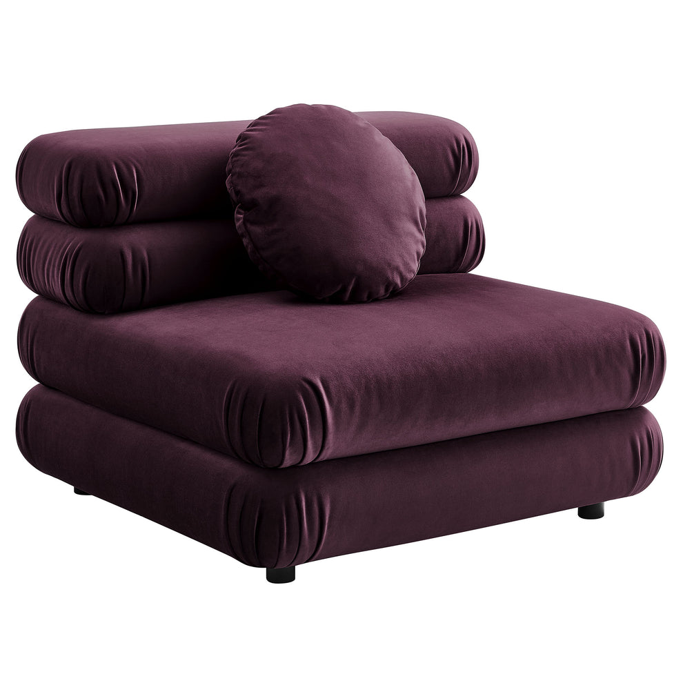 Jubilee Modular Performance Velvet Armless Chair by Modway | Accent Chairs | Modishstore - 12
