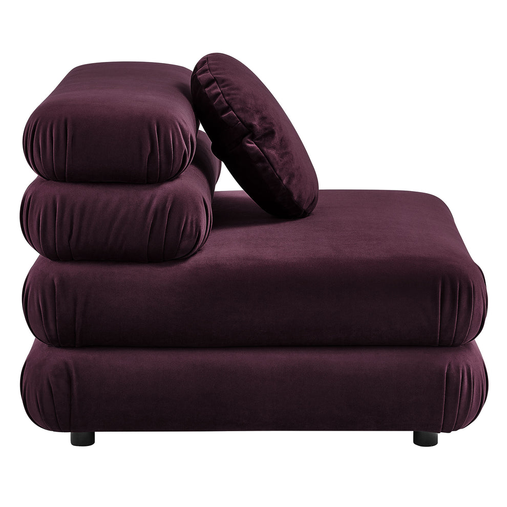 Jubilee Modular Performance Velvet Armless Chair by Modway | Accent Chairs | Modishstore - 13