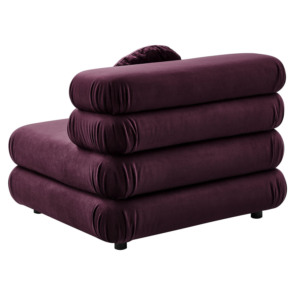 Jubilee Modular Performance Velvet Armless Chair by Modway | Accent Chairs | Modishstore - 14