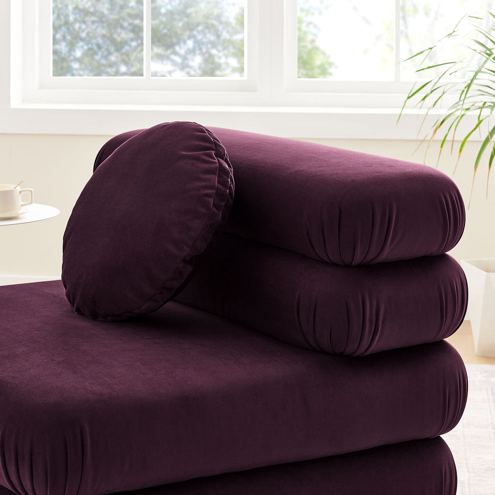 Jubilee Modular Performance Velvet Armless Chair by Modway | Accent Chairs | Modishstore - 17