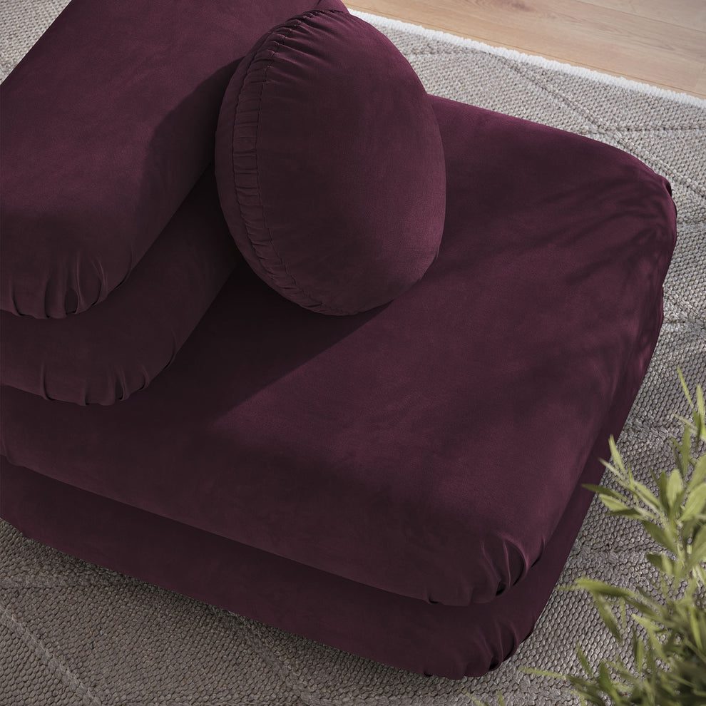 Jubilee Modular Performance Velvet Armless Chair by Modway | Accent Chairs | Modishstore - 19