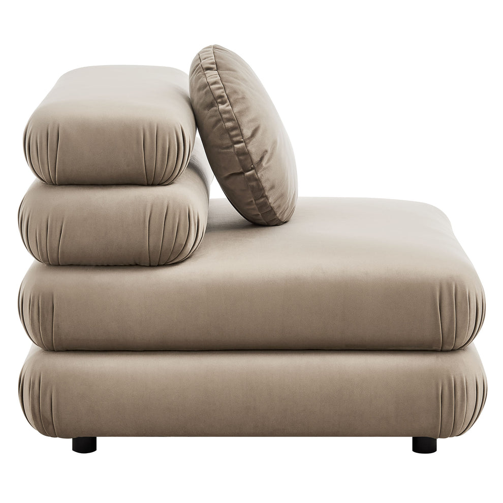 Jubilee Modular Performance Velvet Armless Chair by Modway | Accent Chairs | Modishstore - 24