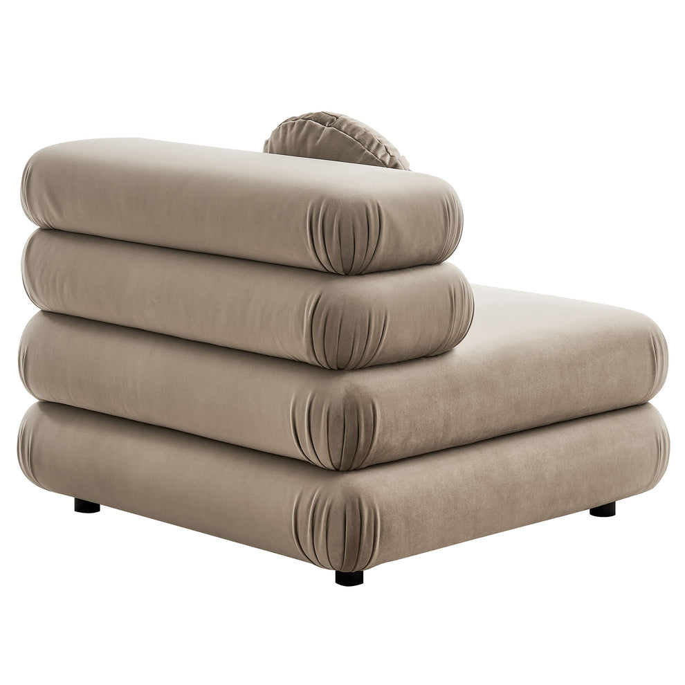Jubilee Modular Performance Velvet Armless Chair by Modway | Accent Chairs | Modishstore - 25