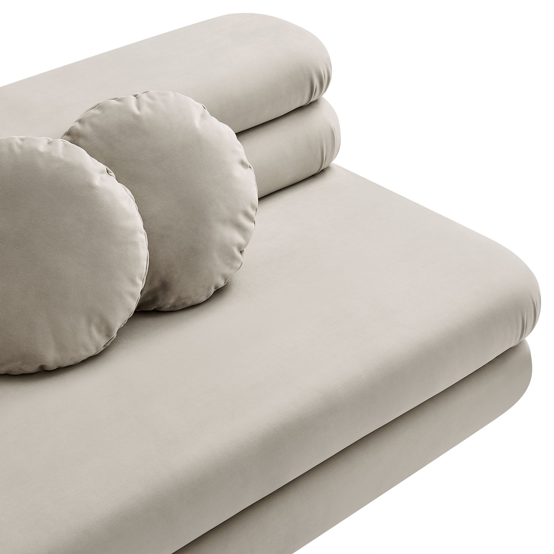 Jubilee Modular Performance Velvet Armless Loveseat by Modway | Loveseats | Modishstore - 7