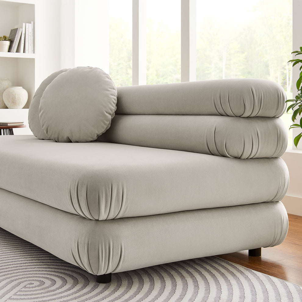 Jubilee Modular Performance Velvet Armless Loveseat by Modway | Loveseats | Modishstore - 9