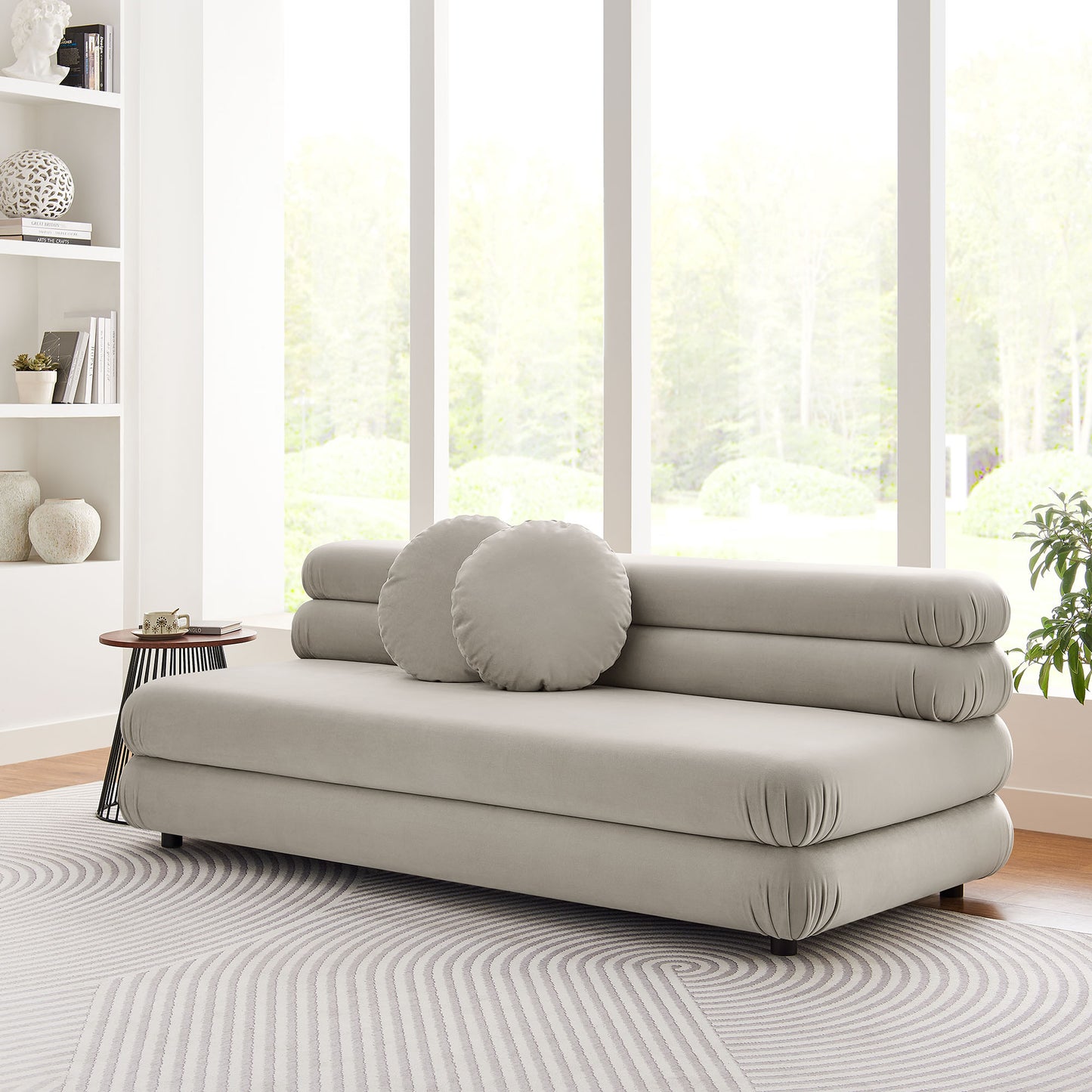 Jubilee Modular Performance Velvet Armless Loveseat by Modway | Loveseats | Modishstore - 1