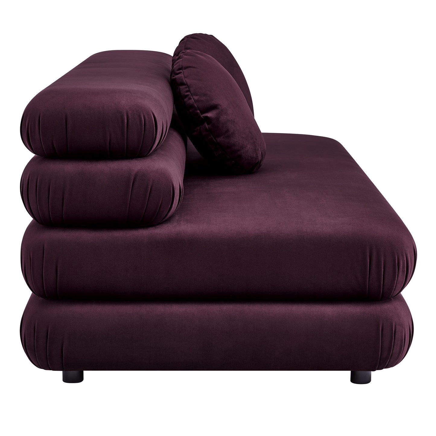Jubilee Modular Performance Velvet Armless Loveseat by Modway | Loveseats | Modishstore - 15