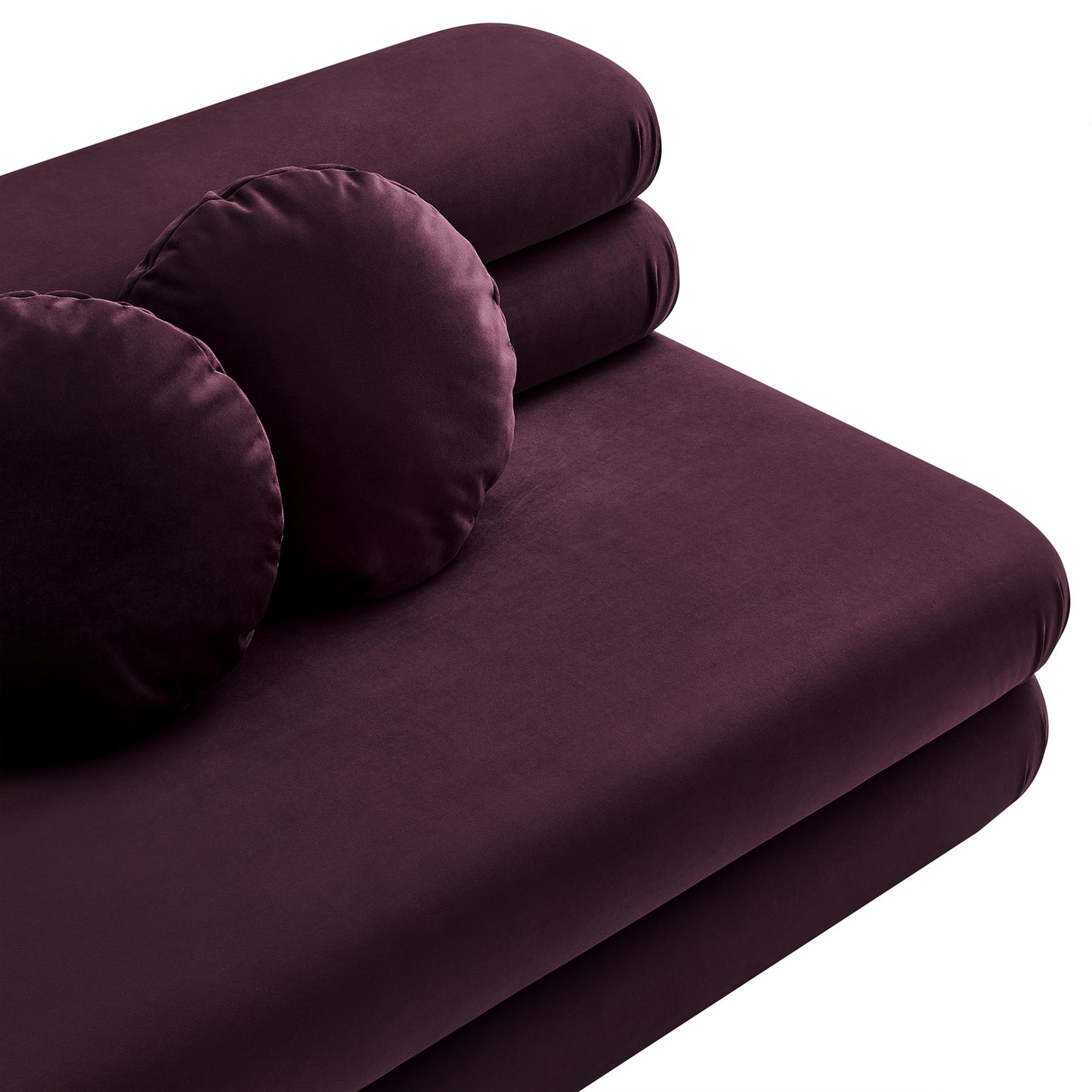 Jubilee Modular Performance Velvet Armless Loveseat by Modway | Loveseats | Modishstore - 18