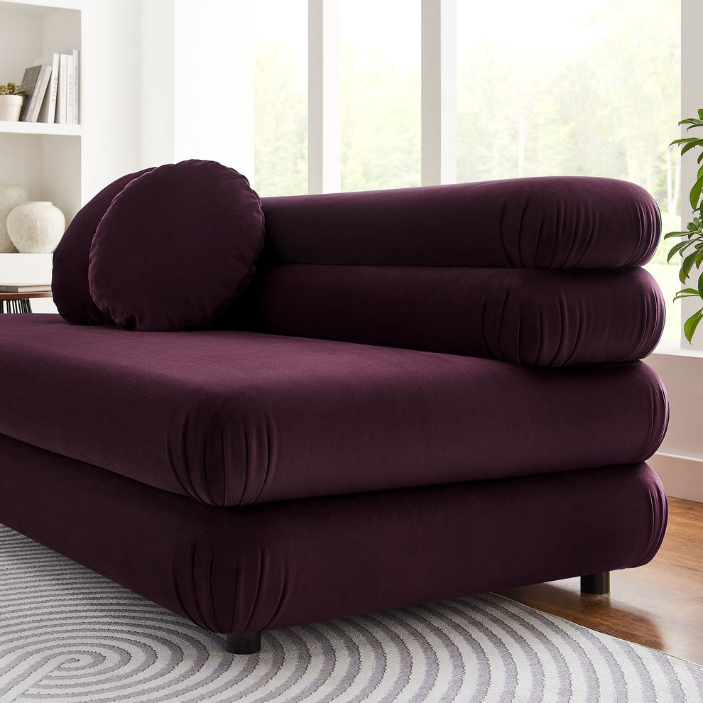 Jubilee Modular Performance Velvet Armless Loveseat by Modway | Loveseats | Modishstore - 20