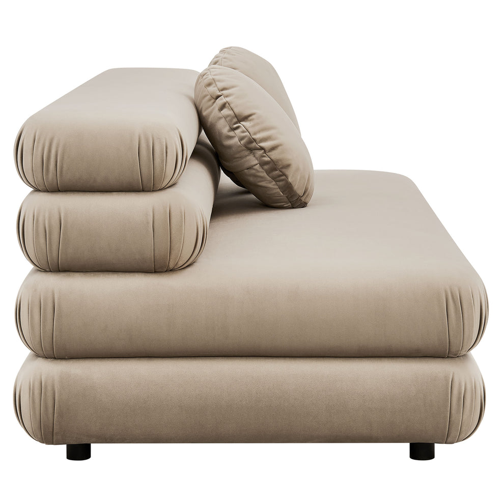 Jubilee Modular Performance Velvet Armless Loveseat by Modway | Loveseats | Modishstore - 27
