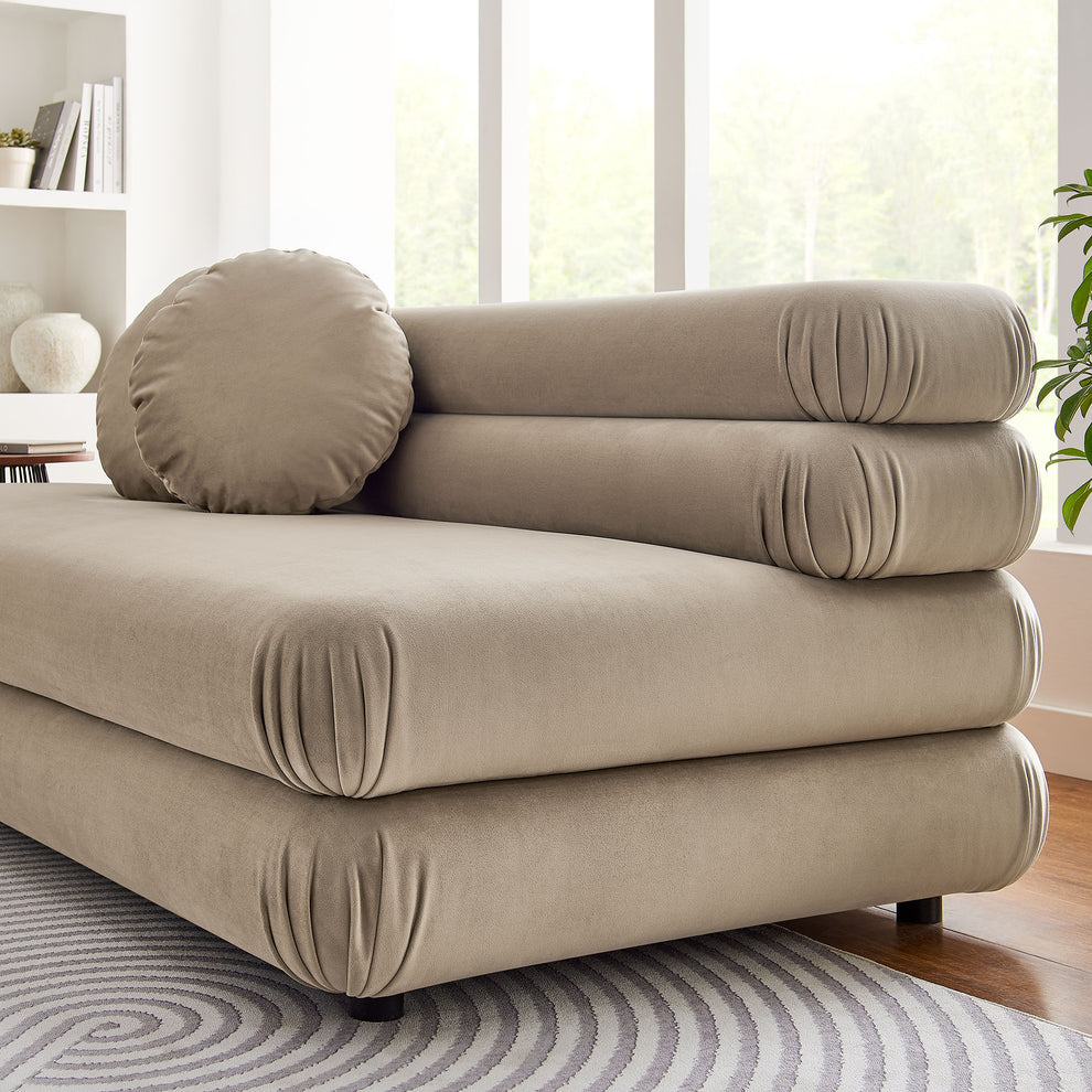 Jubilee Modular Performance Velvet Armless Loveseat by Modway | Loveseats | Modishstore - 32