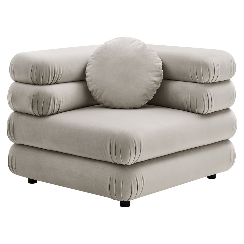 Jubilee Modular Performance Velvet Corner Chair by Modway | Accent Chairs | Modishstore - 2