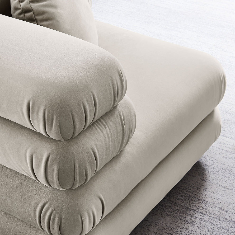 Jubilee Modular Performance Velvet Corner Chair by Modway | Accent Chairs | Modishstore - 6