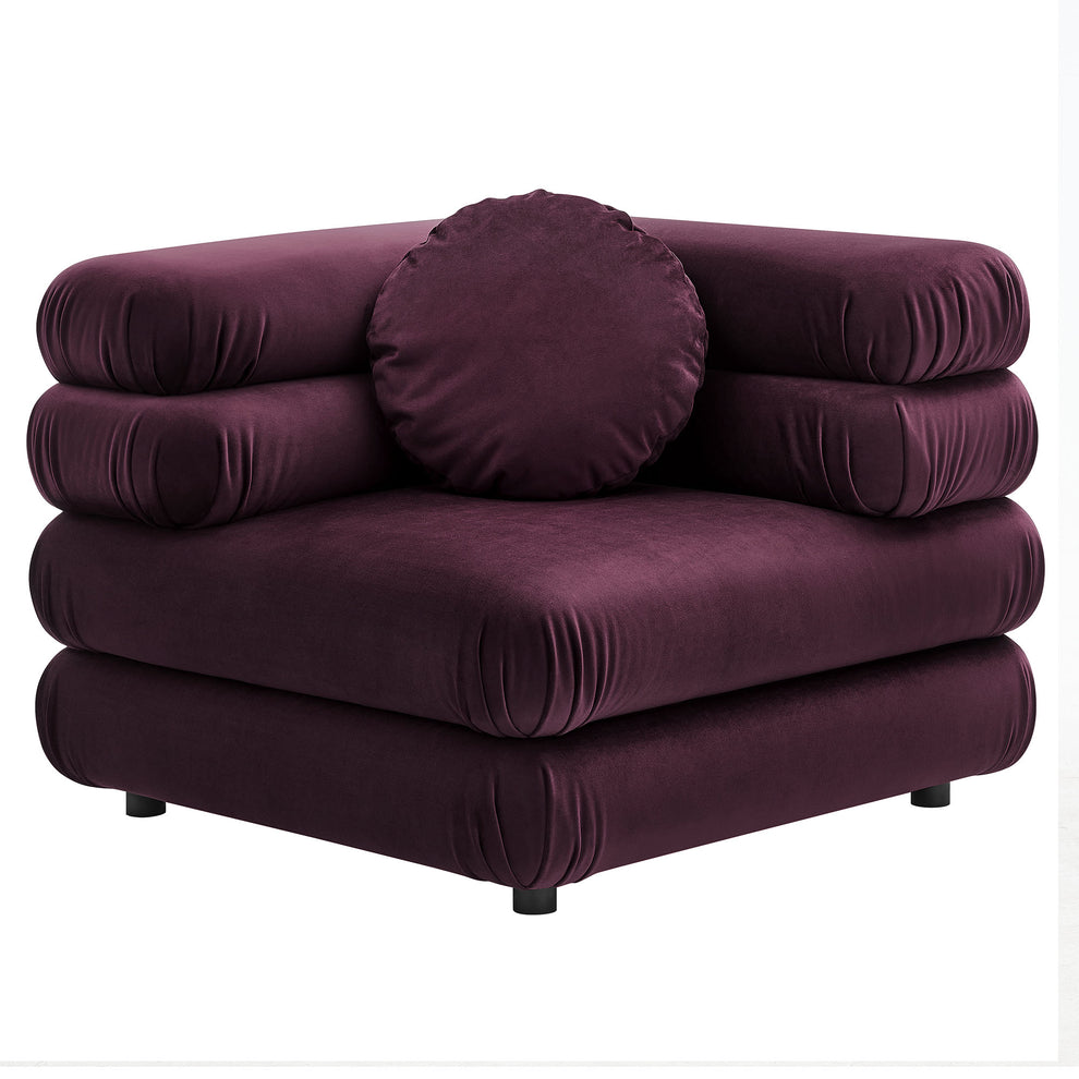 Jubilee Modular Performance Velvet Corner Chair by Modway | Accent Chairs | Modishstore - 11