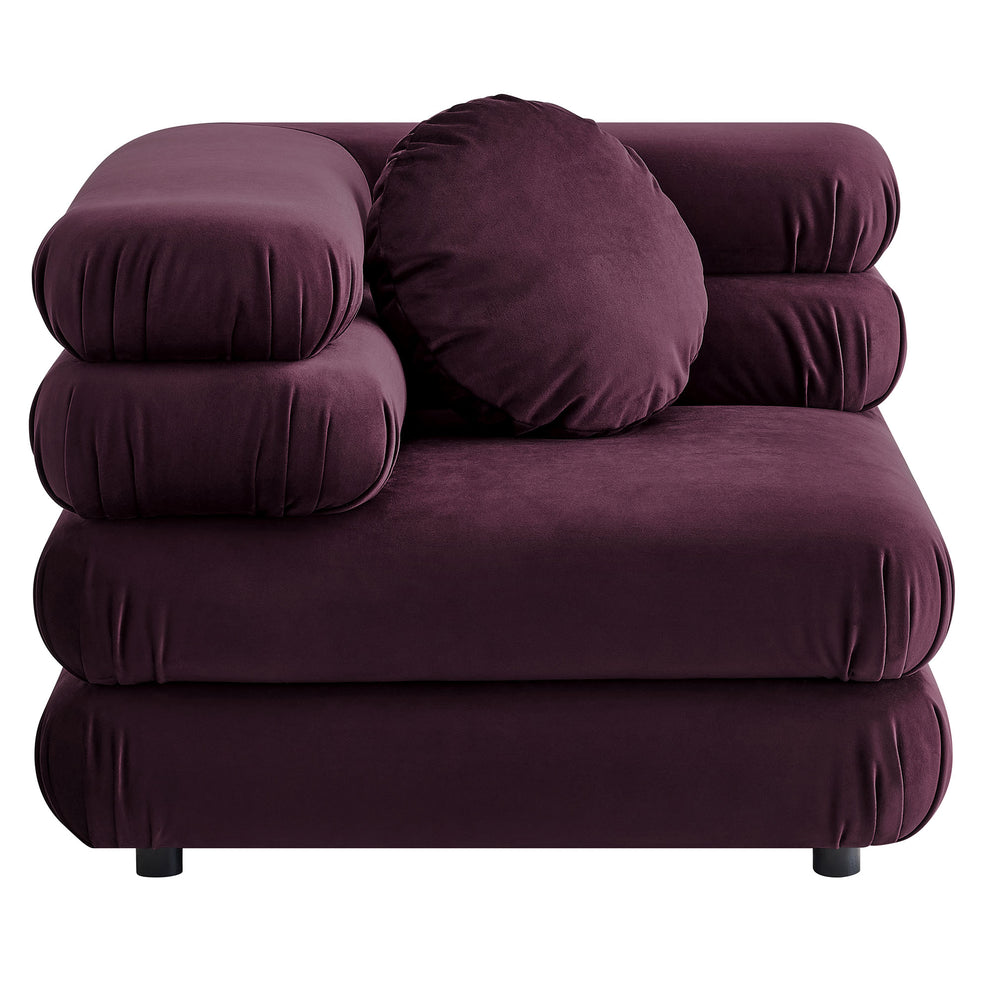 Jubilee Modular Performance Velvet Corner Chair by Modway | Accent Chairs | Modishstore - 12