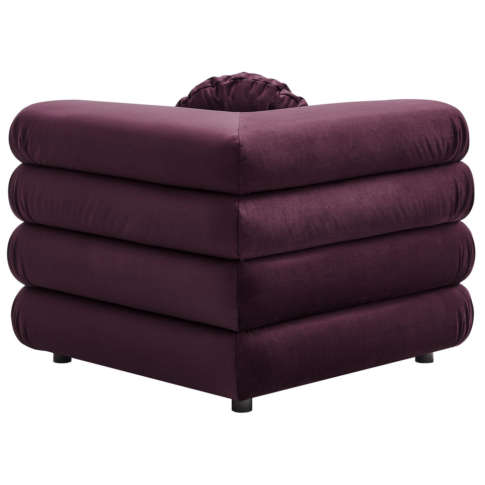 Jubilee Modular Performance Velvet Corner Chair by Modway | Accent Chairs | Modishstore - 13