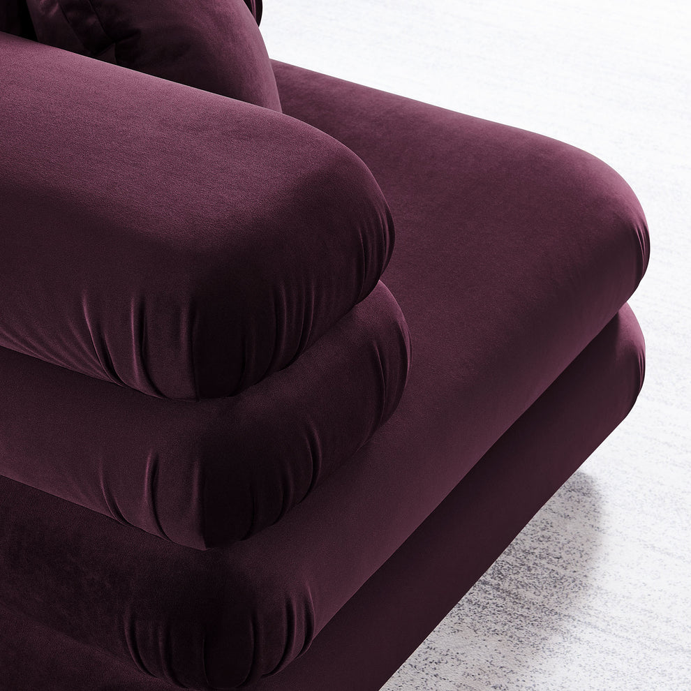 Jubilee Modular Performance Velvet Corner Chair by Modway | Accent Chairs | Modishstore - 15