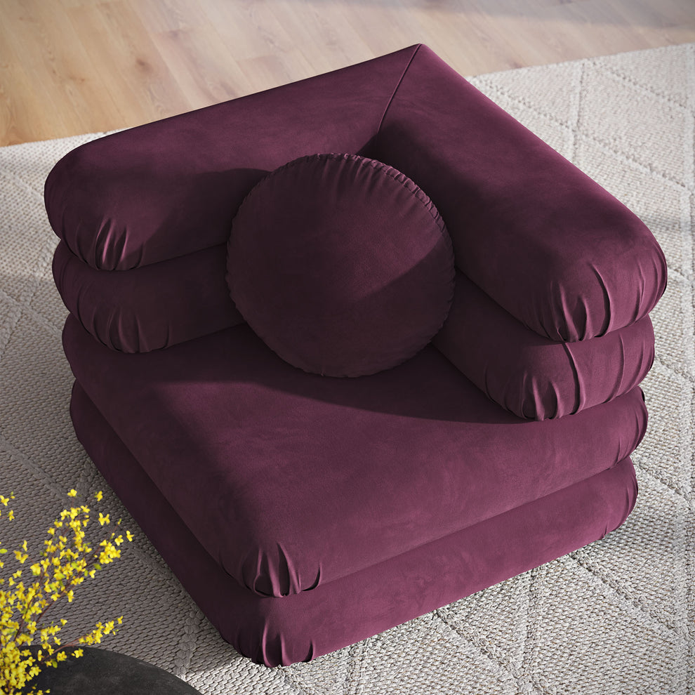 Jubilee Modular Performance Velvet Corner Chair by Modway | Accent Chairs | Modishstore - 17