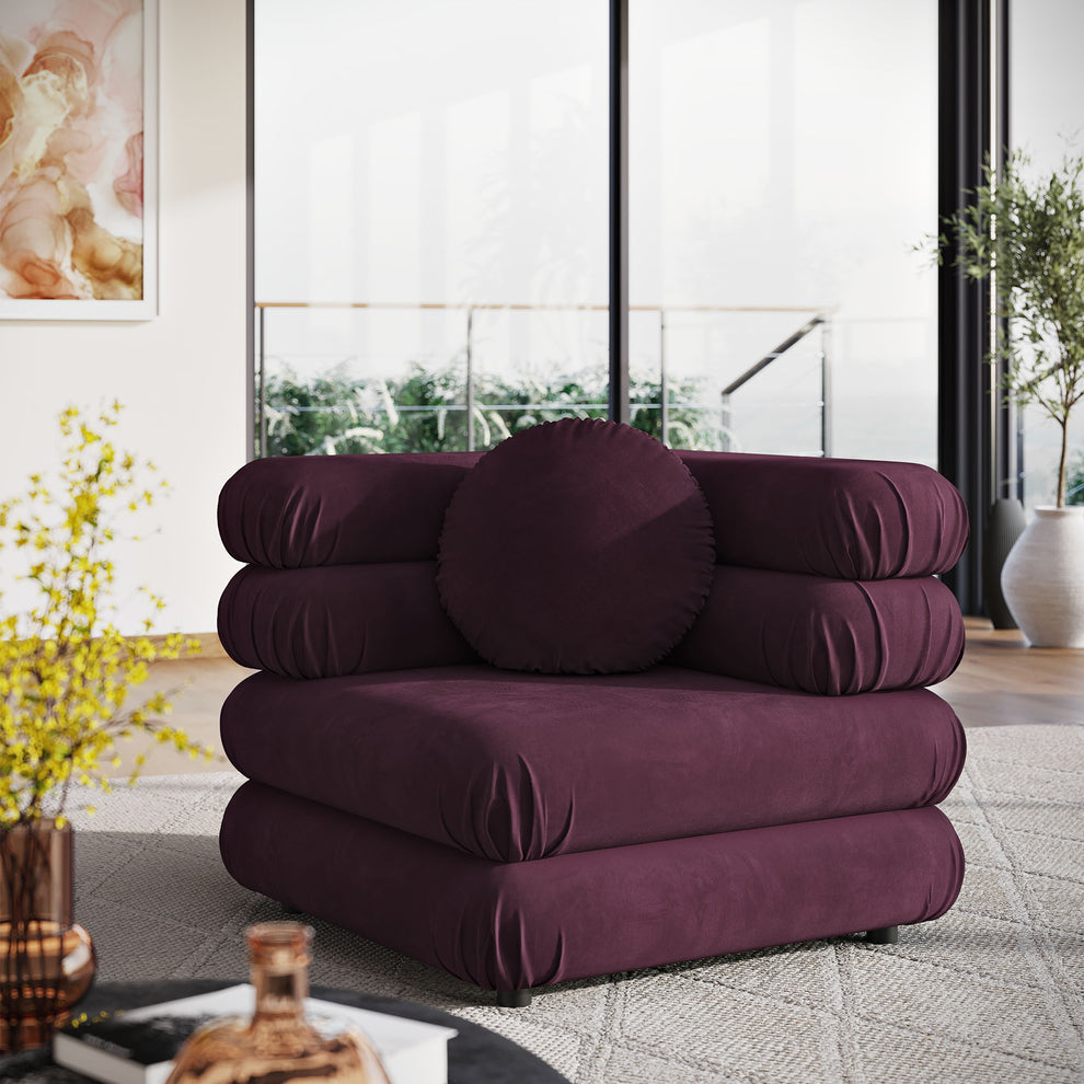 Jubilee Modular Performance Velvet Corner Chair by Modway | Accent Chairs | Modishstore - 18
