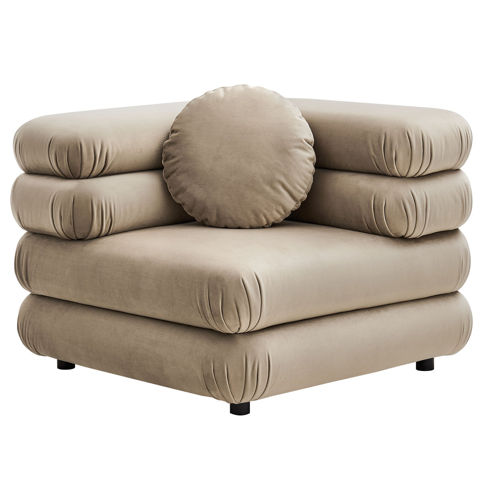 Jubilee Modular Performance Velvet Corner Chair by Modway | Accent Chairs | Modishstore - 21