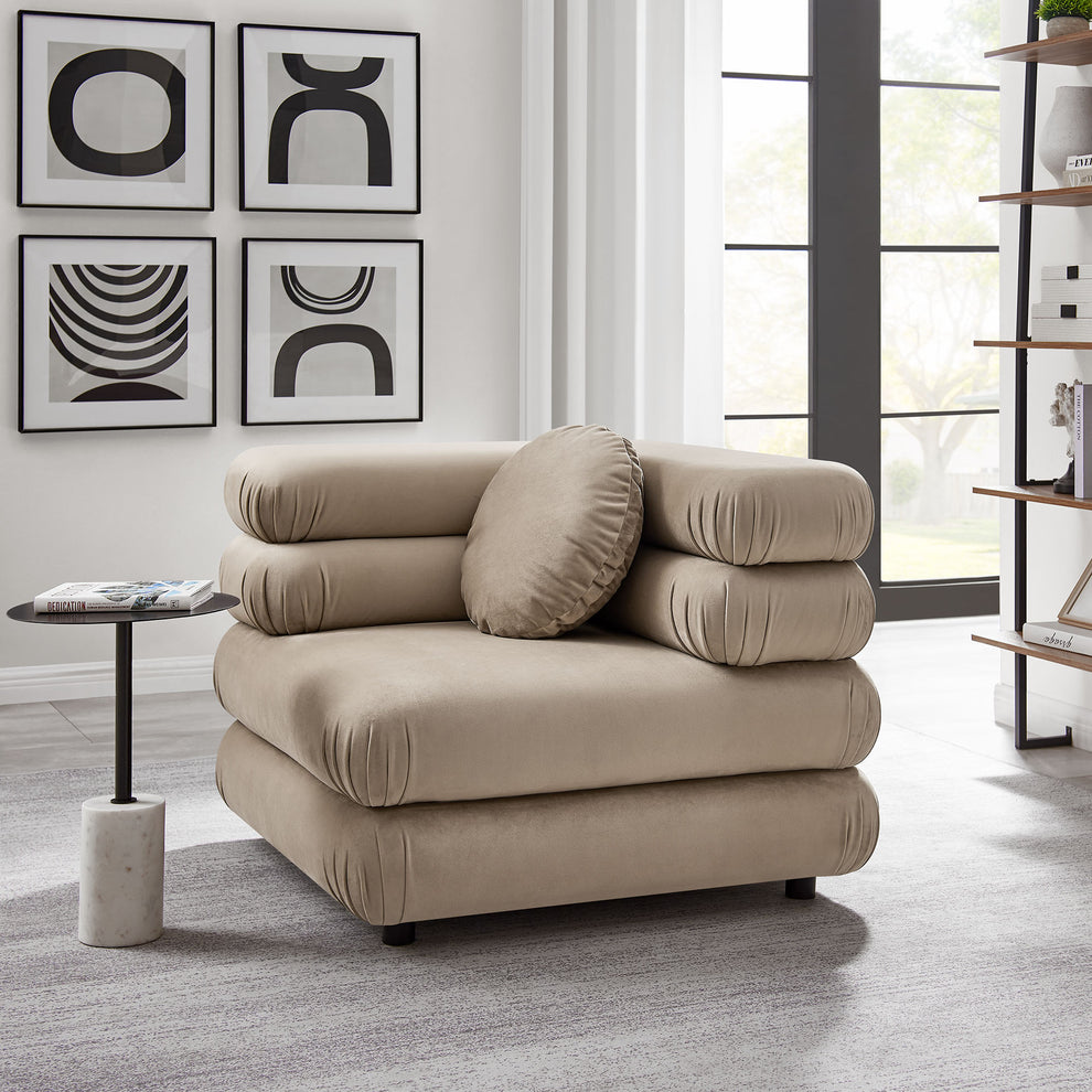 Jubilee Modular Performance Velvet Corner Chair by Modway | Accent Chairs | Modishstore - 26
