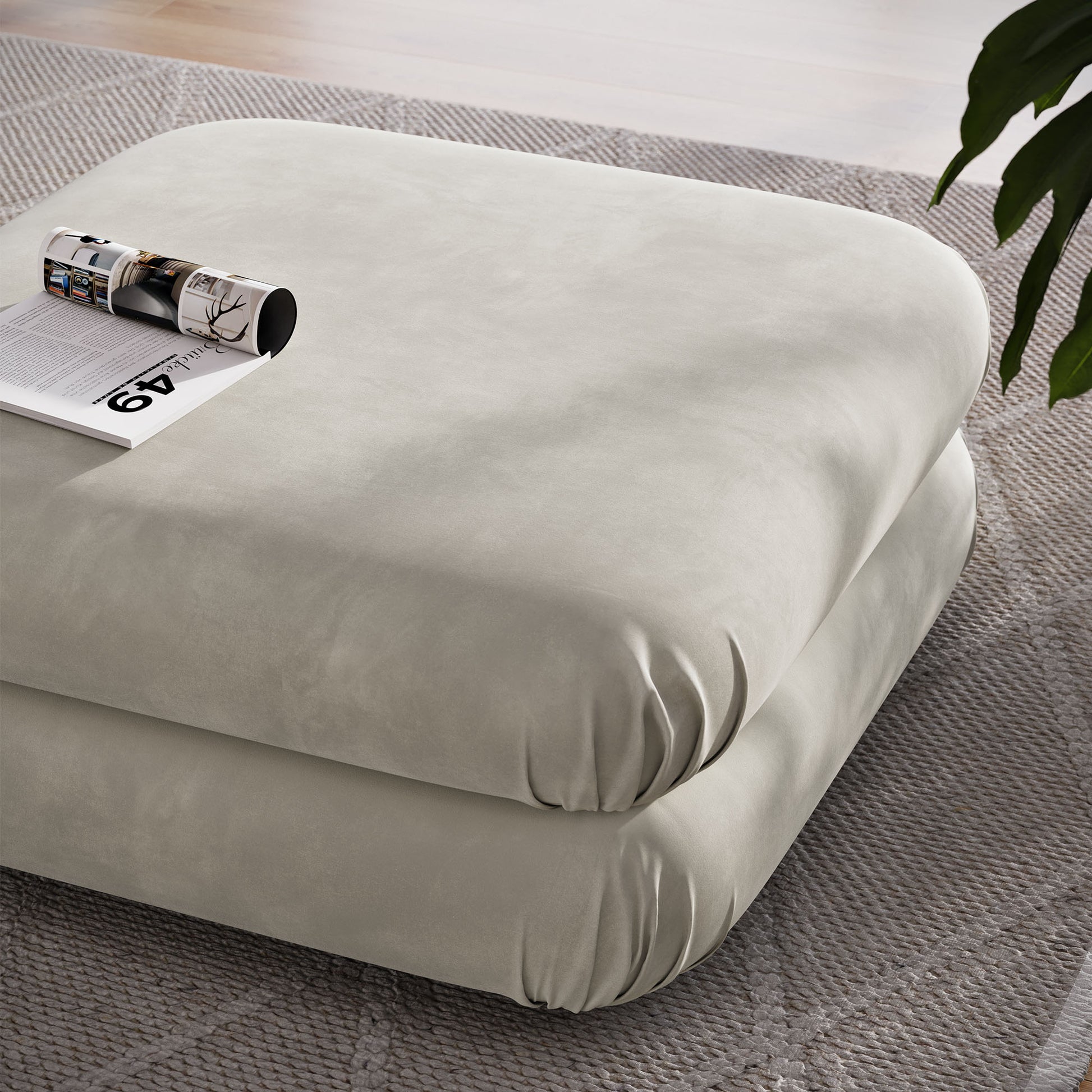 Jubilee Modular Performance Velvet Ottoman by Modway | Ottomans | Modishstore - 6