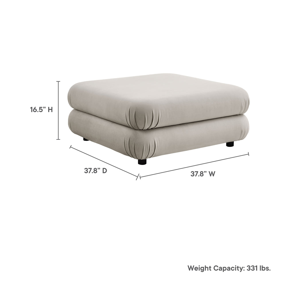 Jubilee Modular Performance Velvet Ottoman by Modway | Ottomans | Modishstore - 9