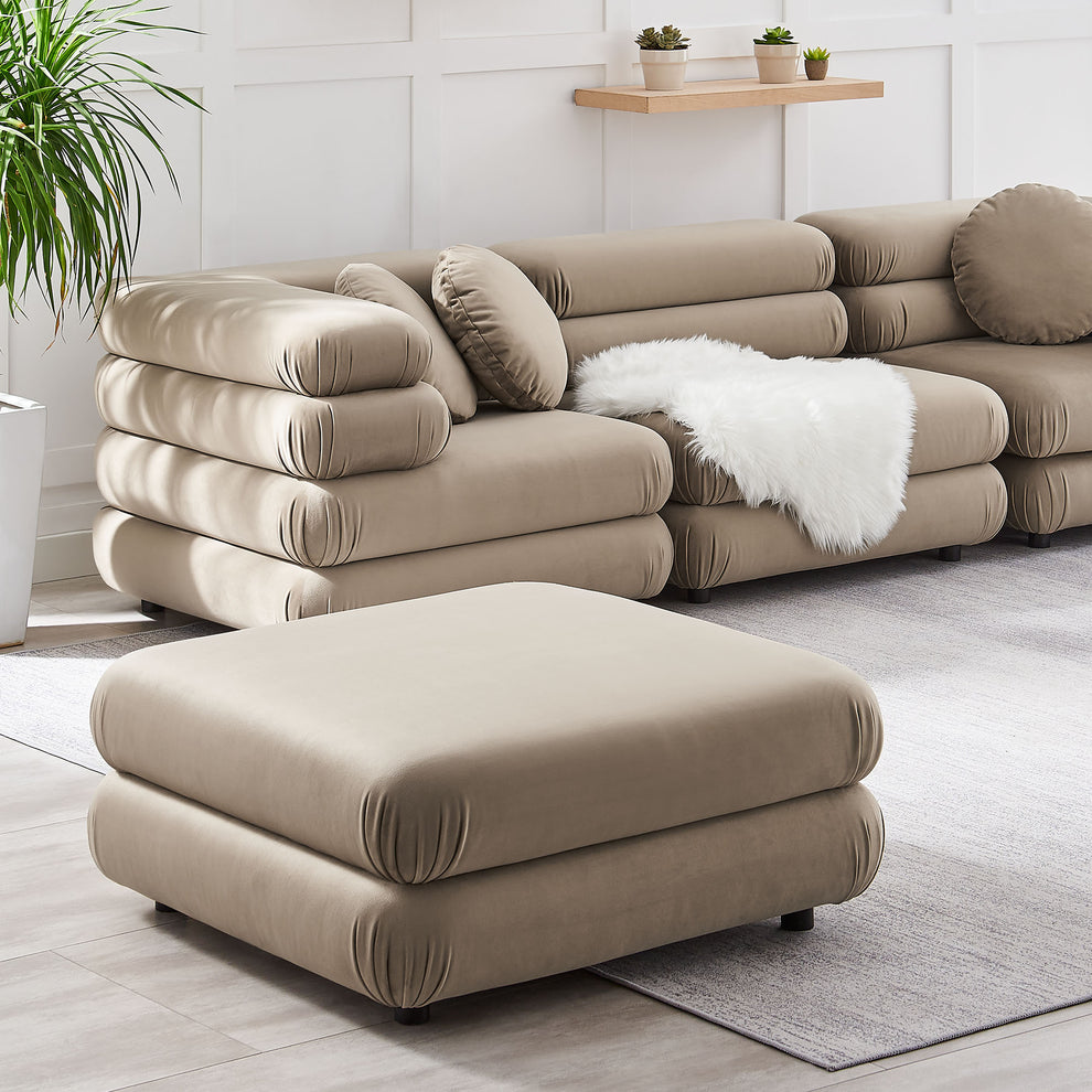 Jubilee Modular Performance Velvet Ottoman by Modway | Ottomans | Modishstore - 23