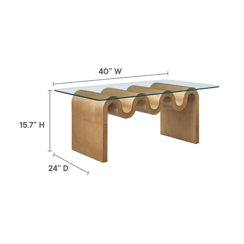 Ondine Glass Top Coffee Table by Modway | Coffee Tables | Modishstore - 20