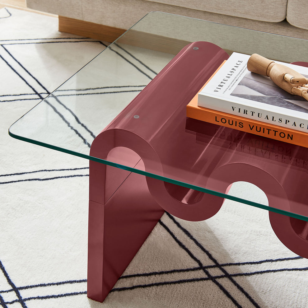 Ondine Glass Top Coffee Table by Modway | Coffee Tables | Modishstore - 26
