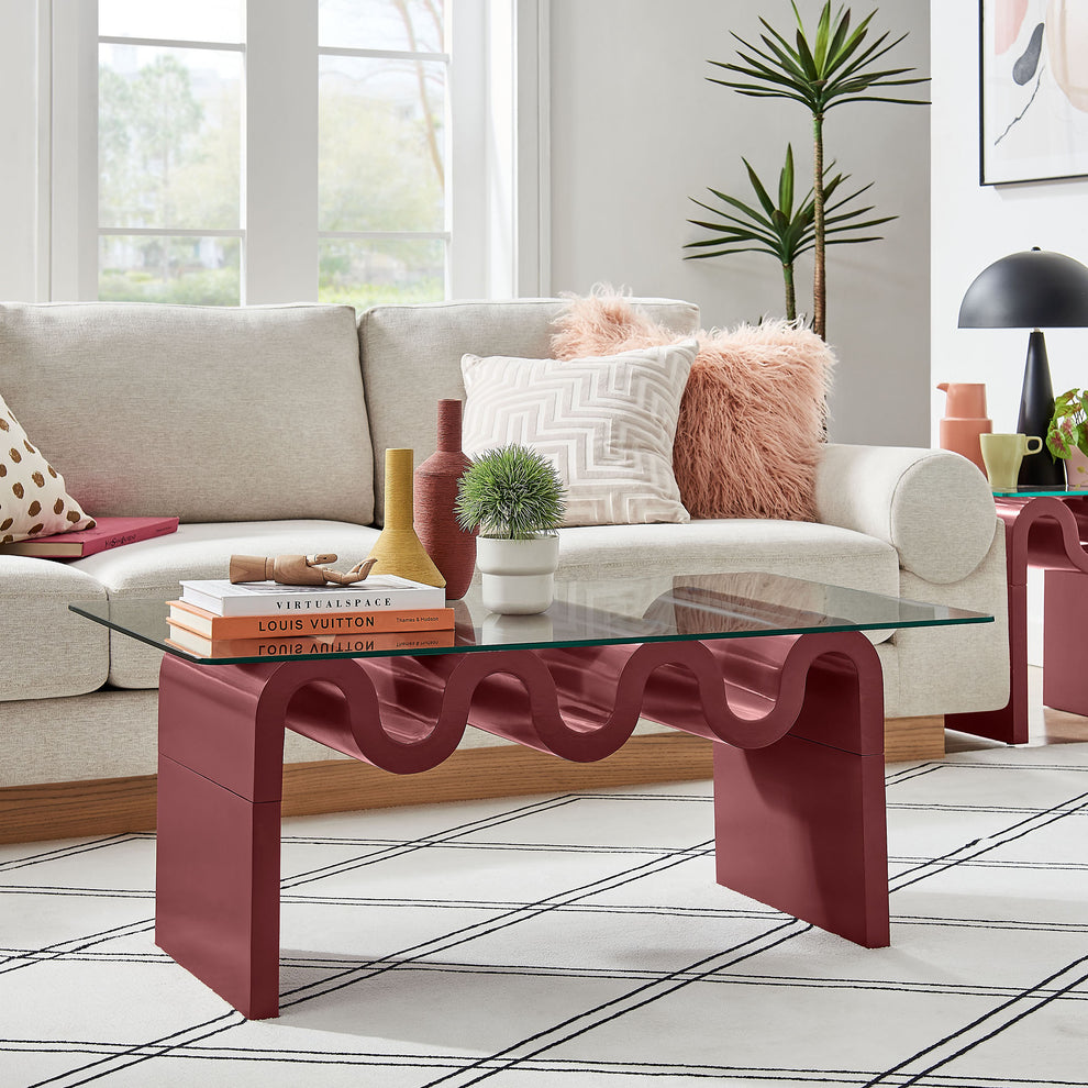Ondine Glass Top Coffee Table by Modway | Coffee Tables | Modishstore - 28