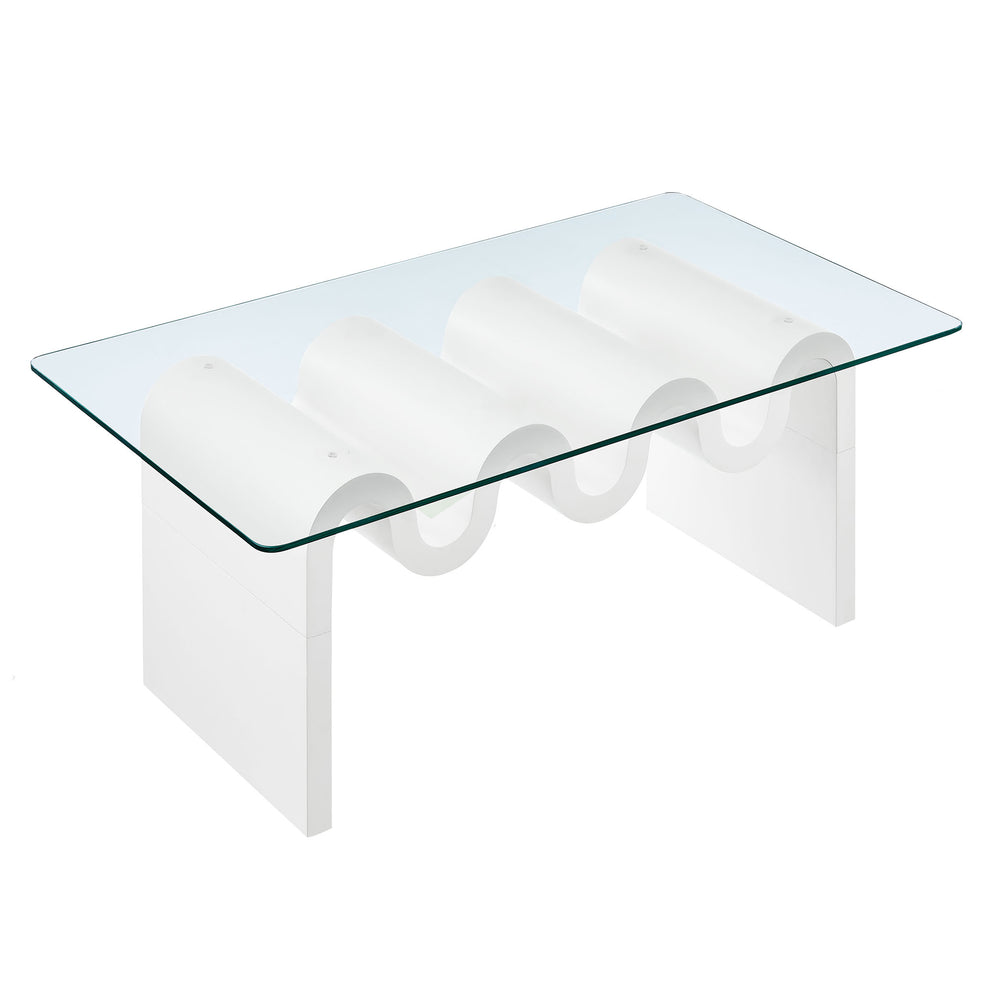 Ondine Glass Top Coffee Table by Modway | Coffee Tables | Modishstore - 34