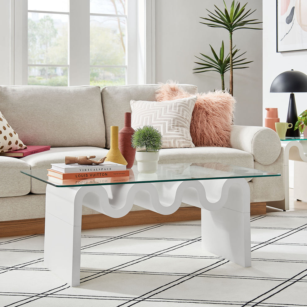 Ondine Glass Top Coffee Table by Modway | Coffee Tables | Modishstore - 38