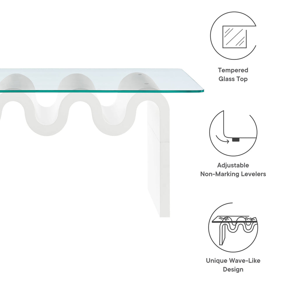 Ondine Glass Top Coffee Table by Modway | Coffee Tables | Modishstore - 39